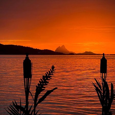 Eden Private Island Tahaa Hotel Patio  Bagian luar foto
