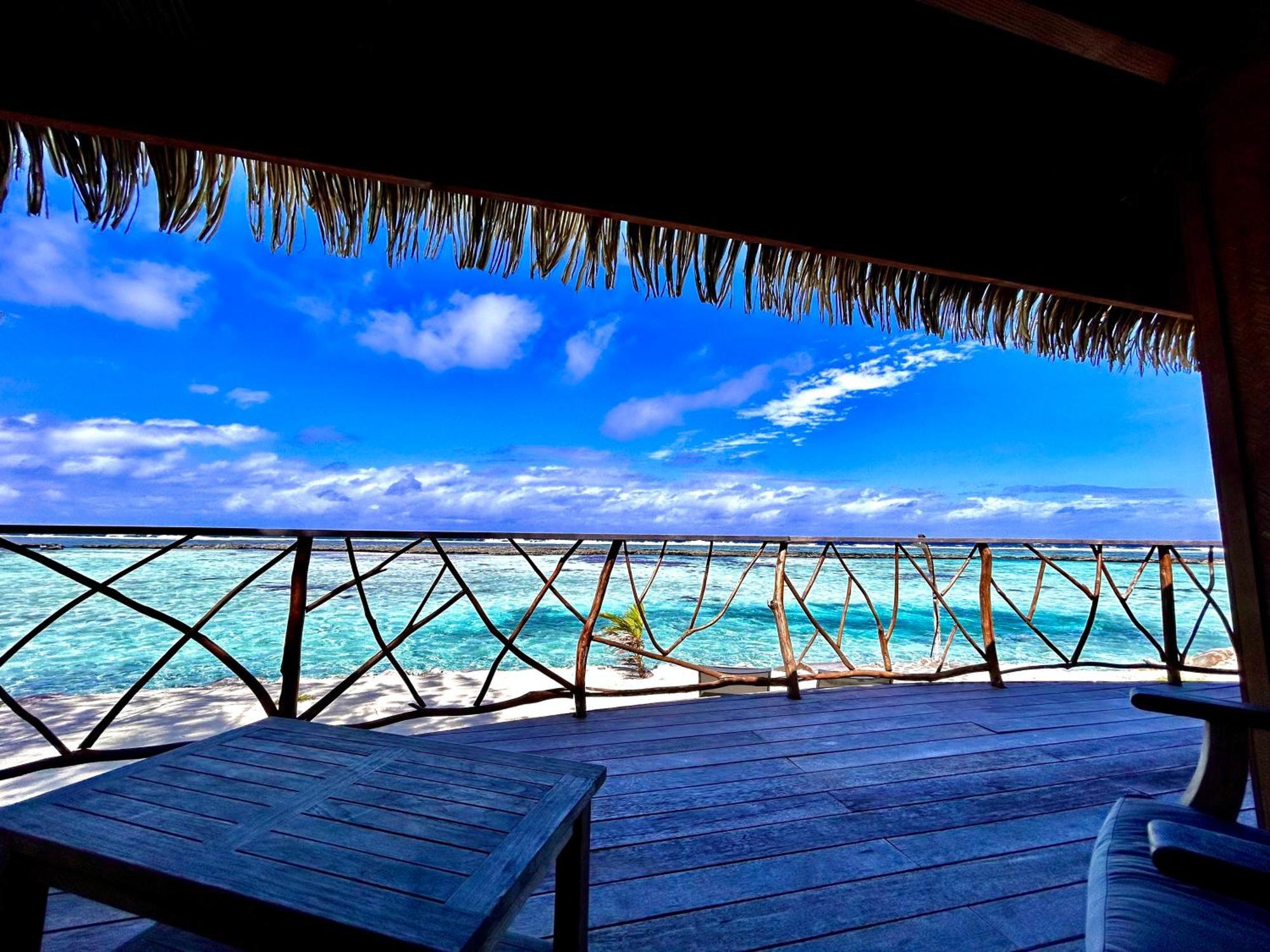 Eden Private Island Tahaa Hotel Patio  Bagian luar foto