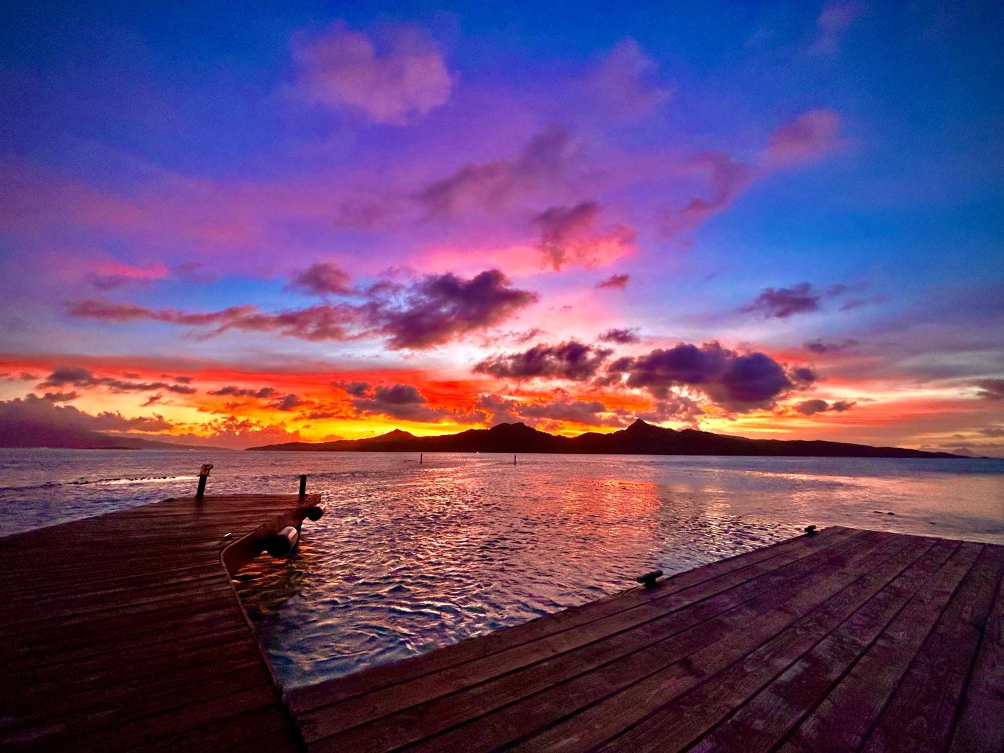 Eden Private Island Tahaa Hotel Patio  Bagian luar foto