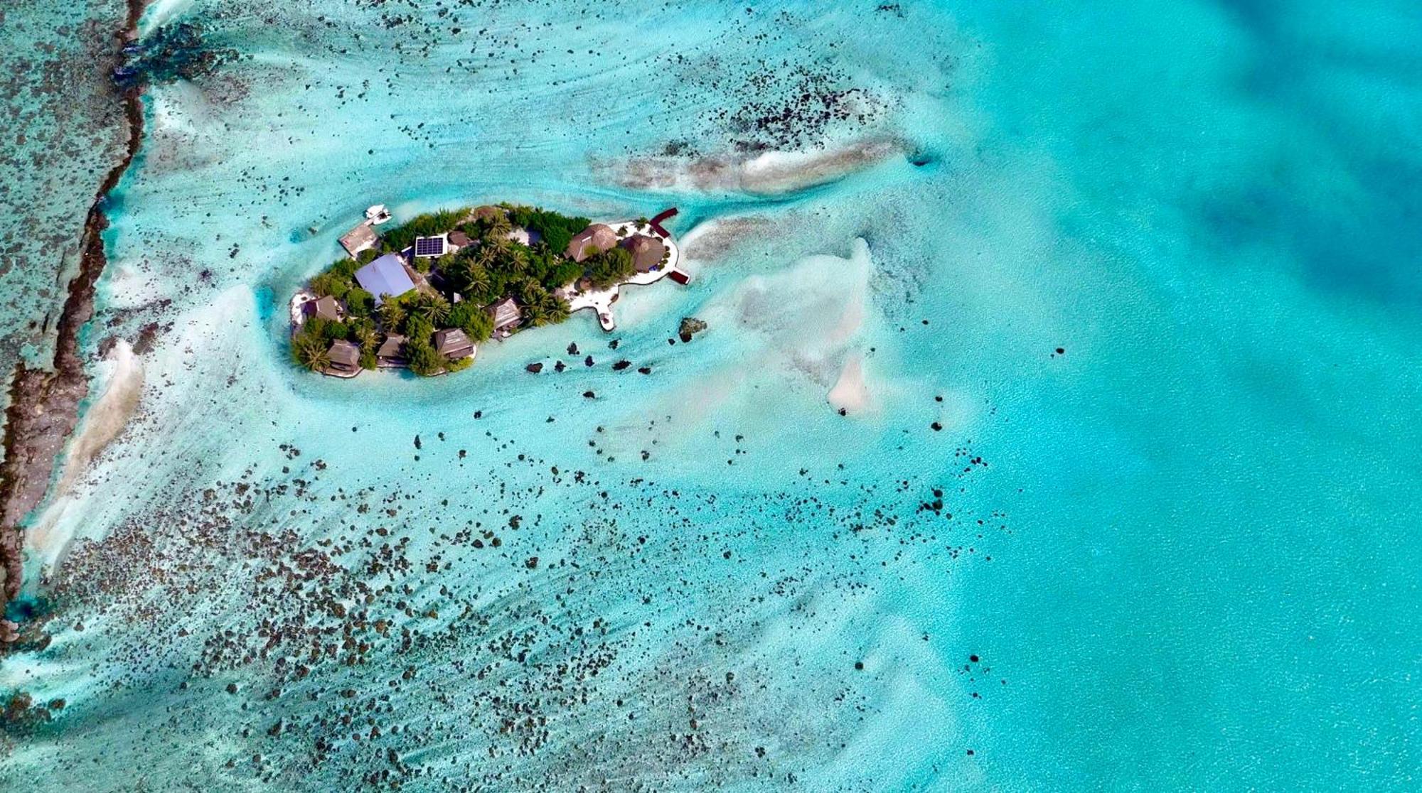 Eden Private Island Tahaa Hotel Patio  Bagian luar foto