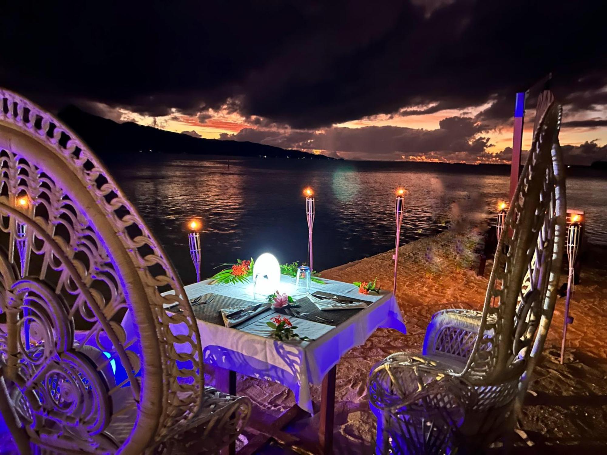 Eden Private Island Tahaa Hotel Patio  Bagian luar foto