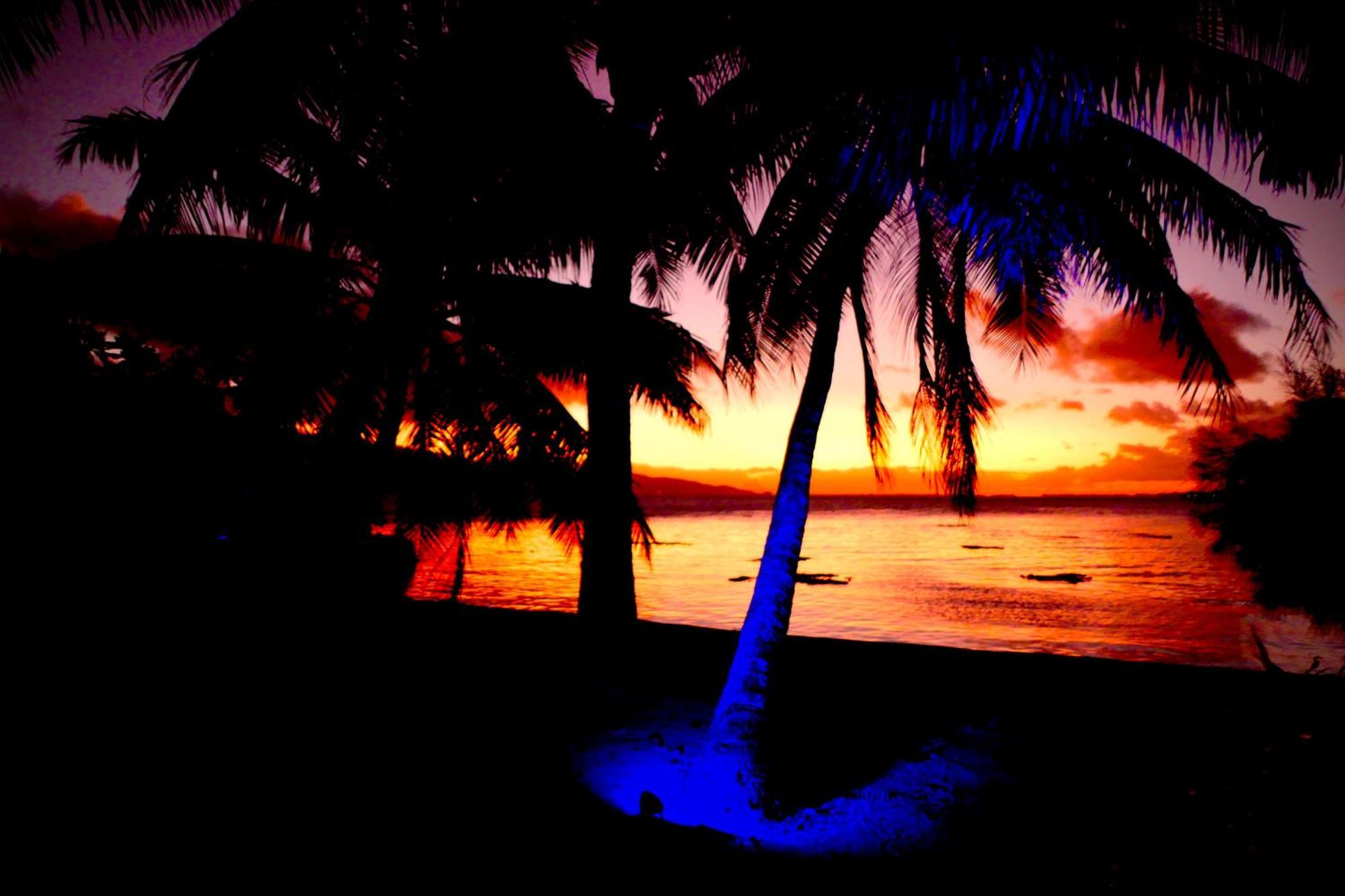 Eden Private Island Tahaa Hotel Patio  Bagian luar foto