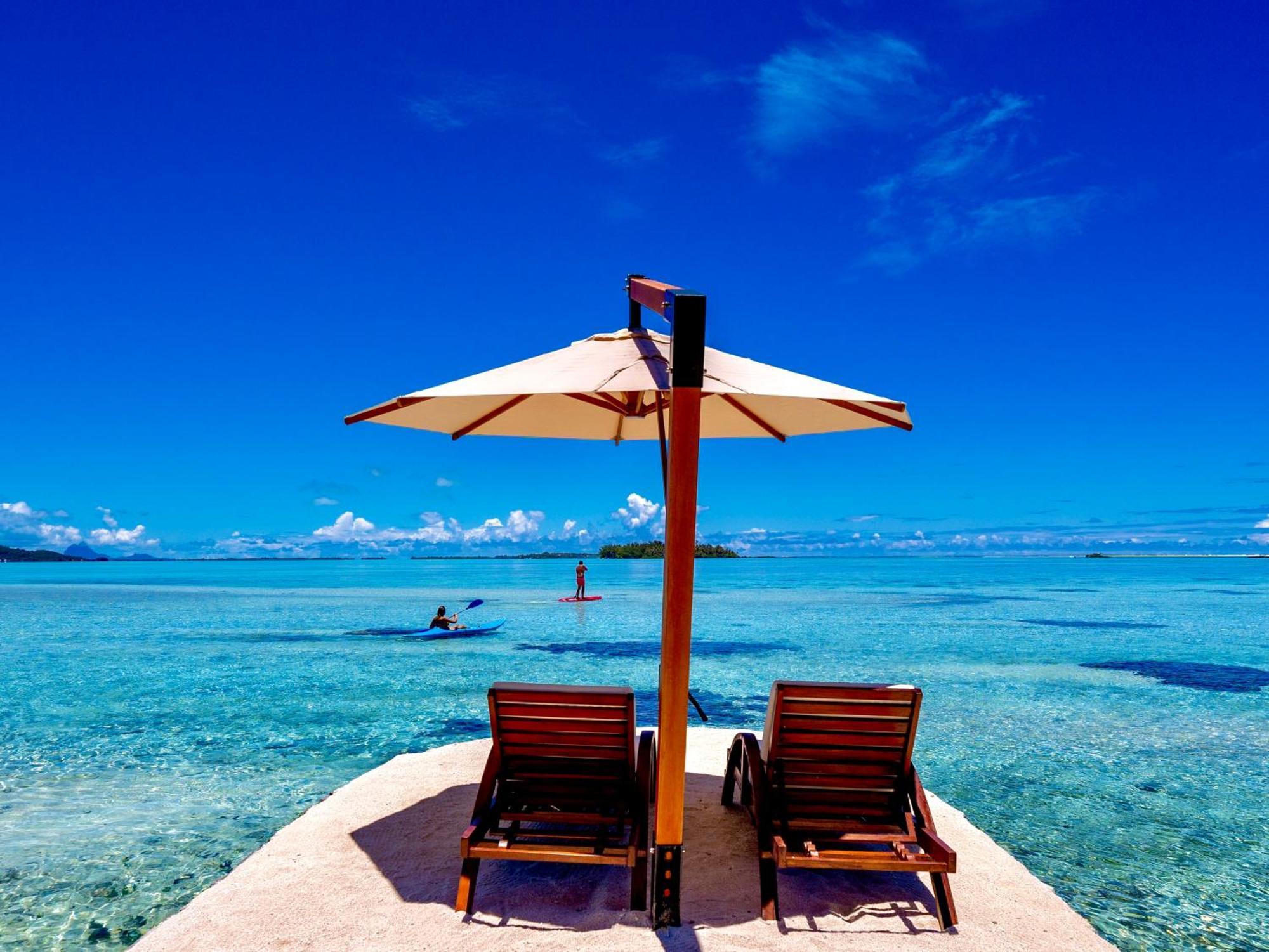 Eden Private Island Tahaa Hotel Patio  Bagian luar foto