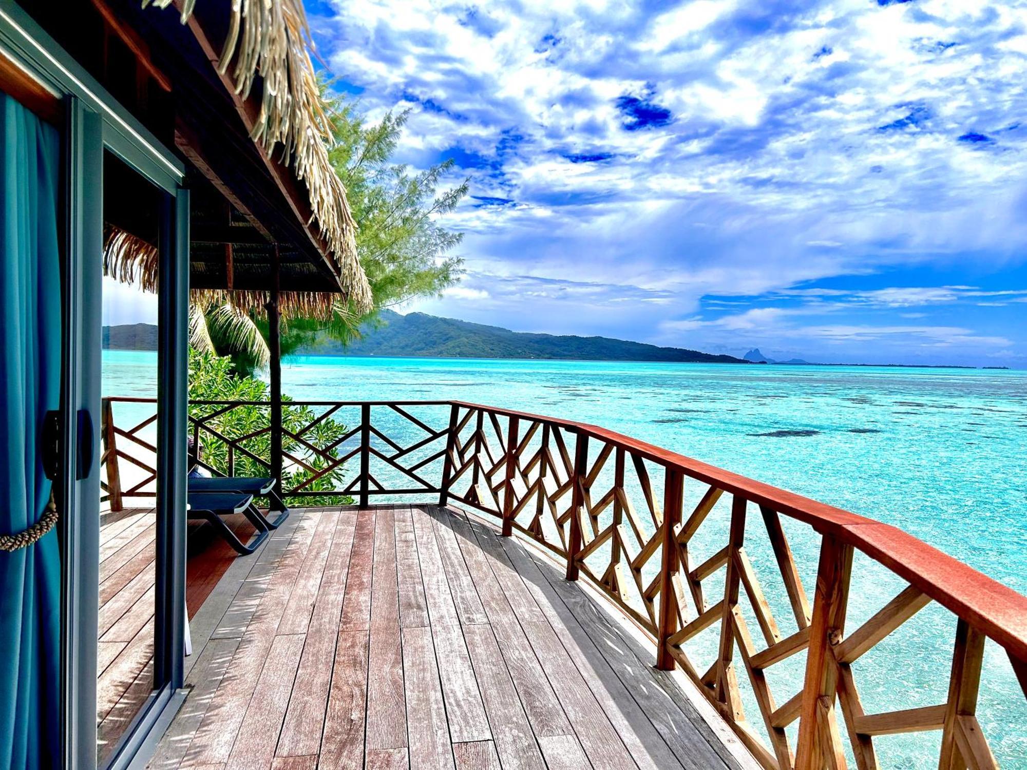 Eden Private Island Tahaa Hotel Patio  Bagian luar foto
