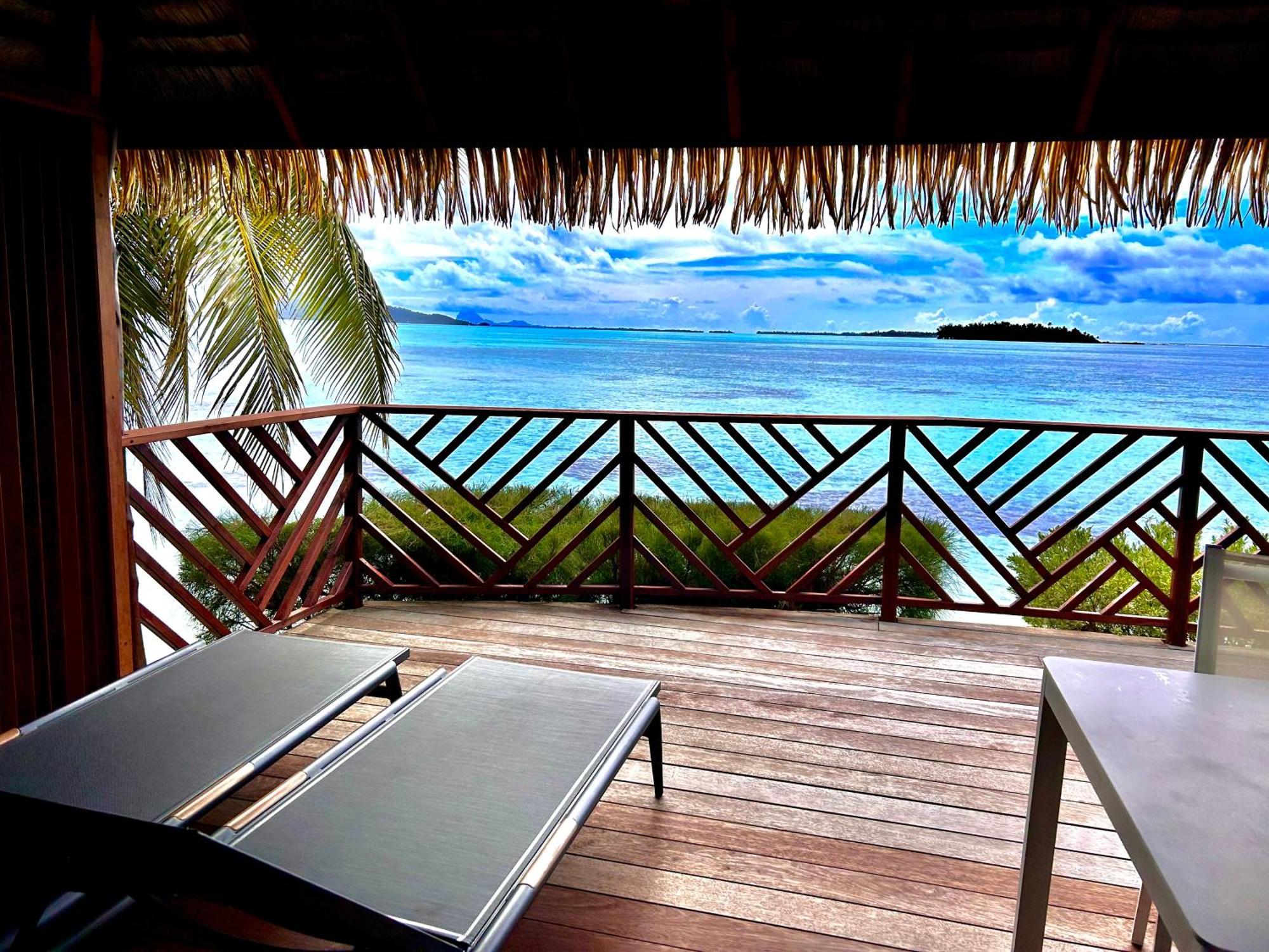 Eden Private Island Tahaa Hotel Patio  Bagian luar foto