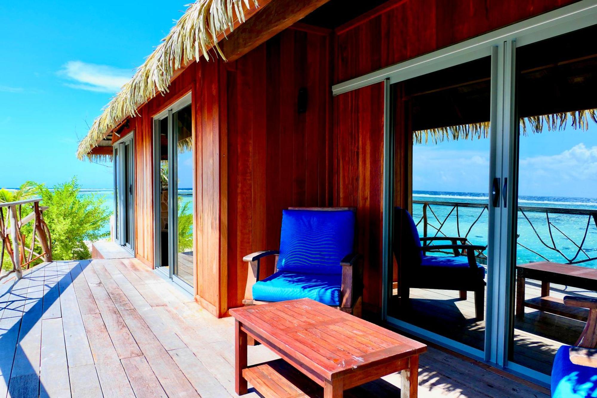 Eden Private Island Tahaa Hotel Patio  Bagian luar foto