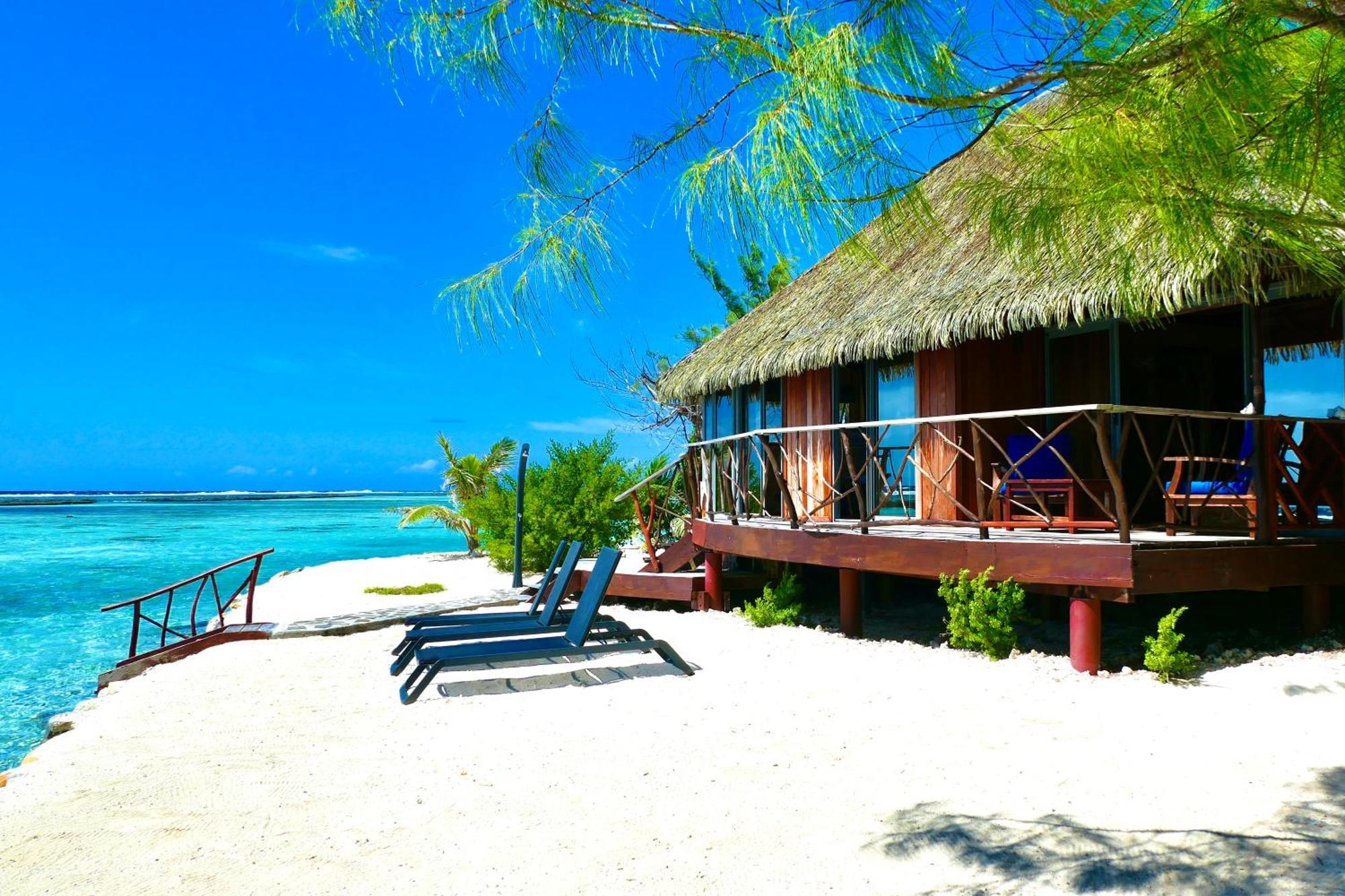 Eden Private Island Tahaa Hotel Patio  Bagian luar foto